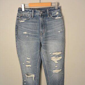 Abercrombie & Fitch Annie High Rise Girlfriend Blue Women’s Size 25/0R